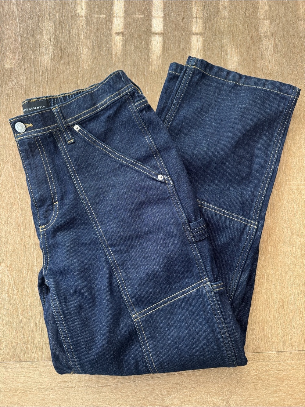 Dark Blue Women's Carpenter Jeans - Free Assembly